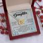 To My Sweet Daughter Necklace, Father And Daughter Necklace, Valentines Day For Adult Daughter Necklace, Necklace For My Daughter