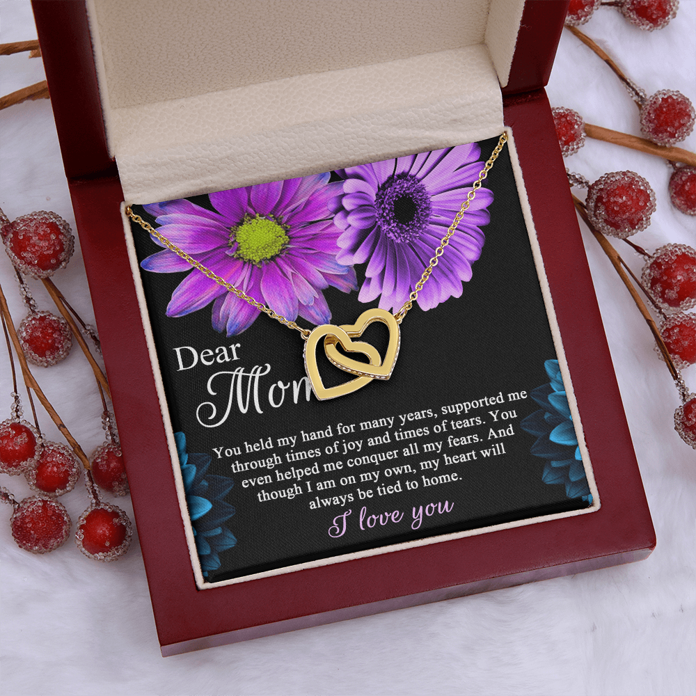 Dear Mom Necklace, To The Best Mom In The World Necklace, Christmas Gifts For Hispanic Mom, Birthday Mom From Daughter