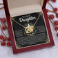 To My Daughter Necklace, Jewelry For Daughter From Mom, Gift For Adult Daughter, Gift For My Daughter