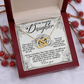 To My Beautiful Daughter Necklace, Mommy And Daughter Necklace, Cute Gifts For Dad From Daughter, Daddy And Daughter Gifts
