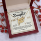 To My Beautiful Daughter Necklace, Beautiful Gift For Daughter From Dad Never Forget That I Love You Necklace,