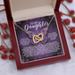 To My Daughter Necklace, Bridal Gift From Mother To Daughter, Daddy Daughter Valentines Gift, Daddy Loves You Necklace Daughter