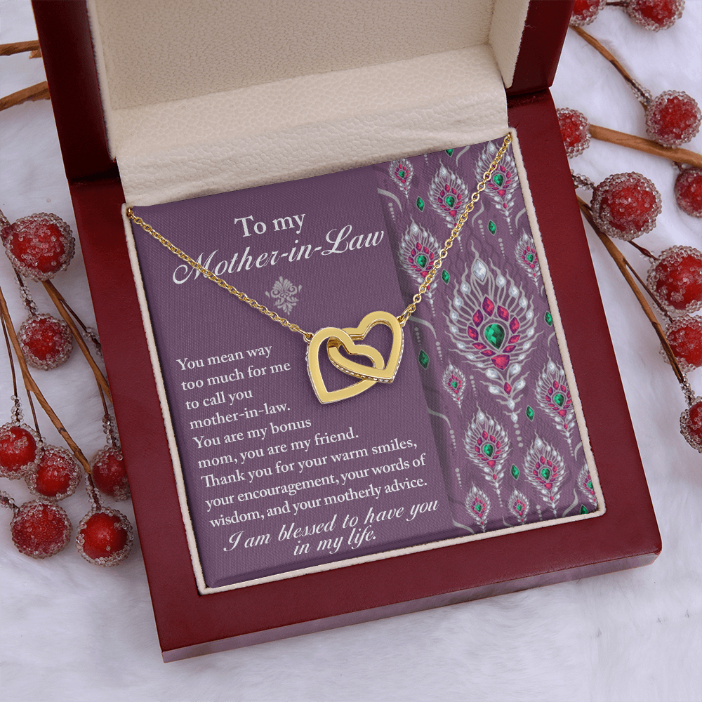To My Mother-In-Law Necklace, Gifts For Mother In Law Birthday, Mothers Day Gift For Mother Inlaw, Mother In Law Valentines Gifts