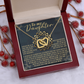 To My Daughter Necklace, Daddy To Daughter Necklace, Valentine For Daughter From Dad, Valentines From Dad To Daughter