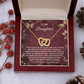 To My Daughter Necklace, Gifts For Adult Daughter From Mom, Mom And Daughter Necklace, My Daughter Gifts From Dad