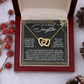 To My Bonus Daughter Necklace, My Daughter Gifts From Mom, Gifts From Dad To Daughter, Necklace For Daughter And Mom