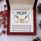 To My Mom Necklace, Message Card Necklace Gift To Mom, Gifts For Your Mom From Daughter, Gifts For Moms From Daughters