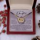 To My Daughter Necklace, Daughter Necklace From Mom And Dad, Dad To Daughter Necklace, Daughter Necklace From Mom And Dad