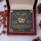 To My Beautiful Daughter Necklace, Necklaces For Daughter From Dad, Mom To Daughter Gifts Unique Gifts, To My Daughter From Dad