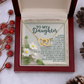 To My Daughter Necklace, Necklace For Daughter From Dad, Gifts From Mom To Daughter, Necklace For Daughter From Mom