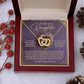 To My Sweet Daughter Necklace, To My Daughter From Dad, Mother And Daughter Jewelry, To My Daughter From Mom
