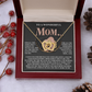 To A Wonderful Mom Necklace, Sentimental Gifts For Mom From Son, Mothers Day Jewelry Mom, Christmas Gifts For Mom In Spanish