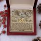 To My Daughter Necklace, Necklace For Daughter From Dad, Father Daughter Necklace Gold, Daddy Loves You Daughter Gift