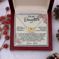 To My Daughter Necklace, Daughter Necklace From Dad, To My Daughter Necklace From Dad, Dad To Daughter Necklace
