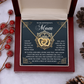 To My Boyrfriend's Mom Necklace, Boyfriends Mom Mothers Day Gift, Christmas Presents For Bf Mom, Christmas Gifts For Bfs Mom