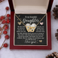 To My Beautiful Daughter Necklace, Bonus Daughter Gifts Unique, Birthday Gift For Adult Daughter, Christmas Gifts For Adult Daughter