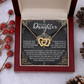 To My Daughter Necklace, For My Daughter From Dad, Daughter Gift From Dad, Daughter Necklaces From Mom