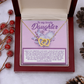 To My Lovely Daughter Necklace, Adult Daughter Valentines Gifts, Necklace From Dad To Daughter, Father And Daughter Necklace