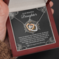 To My Beautiful Daughter Necklace, Matching Necklaces For Mom And Daughter, Adult Daughter Birthday Gifts, To My Daughter From Dad