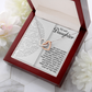 To My Daughter Necklace, To My Daughter From Mom, Fathers Day Gifts From Daughter Necklace, Valentines Gift Daughter From Dad
