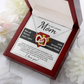 To My Loving Mom Necklace, Jewelry Mother Day Gift, I Love My Mom Necklace, Gifts For Mexican Moms, Birthday Gift Boyfriends Mom