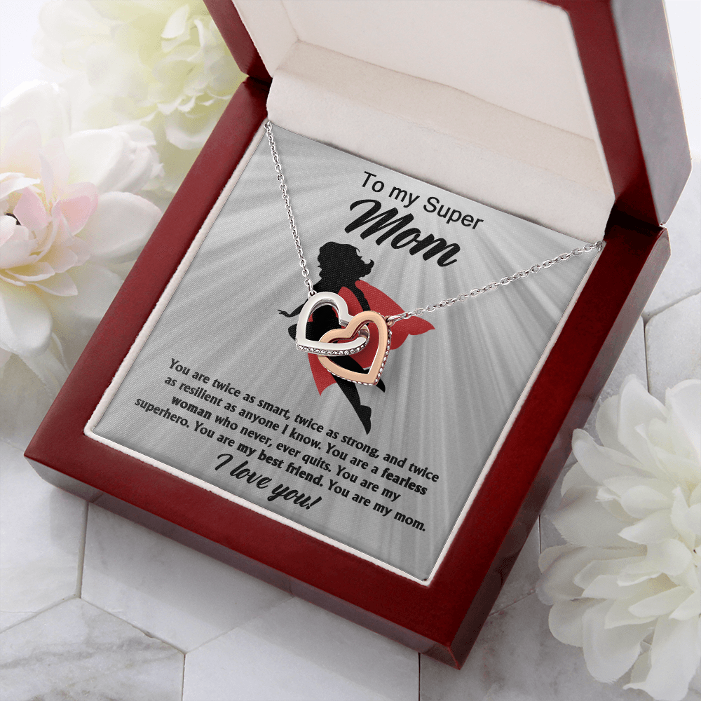 To My Super Mom Necklace, Gifts For Mom Necklace, Momma Necklaces For Women, Gifts From Daughter To Mom, Gifts For Moms From Kids