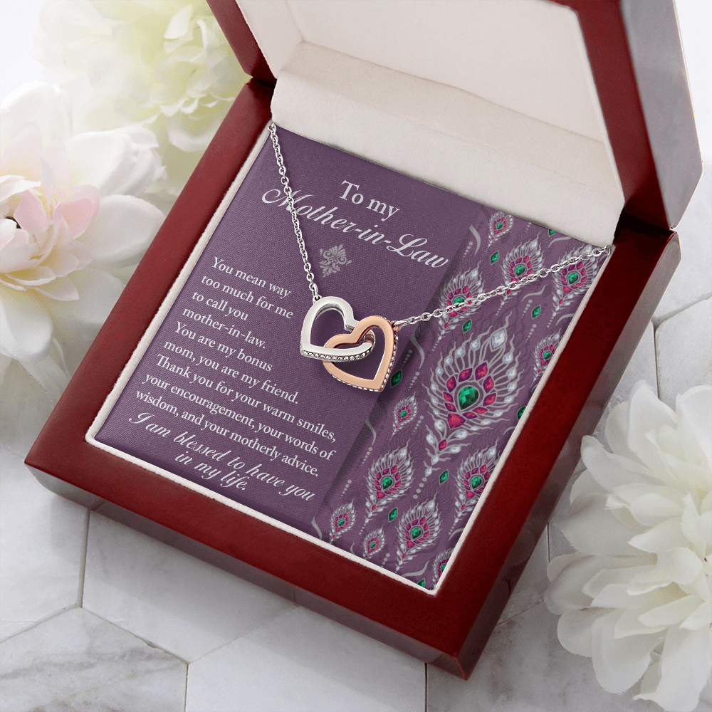To My Mother-In-Law Necklace, Gifts For Mother In Law Birthday, Mothers Day Gift For Mother Inlaw, Mother In Law Valentines Gifts