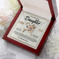 To My Beautiful Daughter Necklace, Beautiful Gift For Daughter From Dad Never Forget That I Love You Necklace,