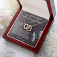 To My Beautiful Daughter Necklace, Daughter Necklace From Daddy Heart, My Daughter Is My Valentine, Father Daughter Gifts Necklace