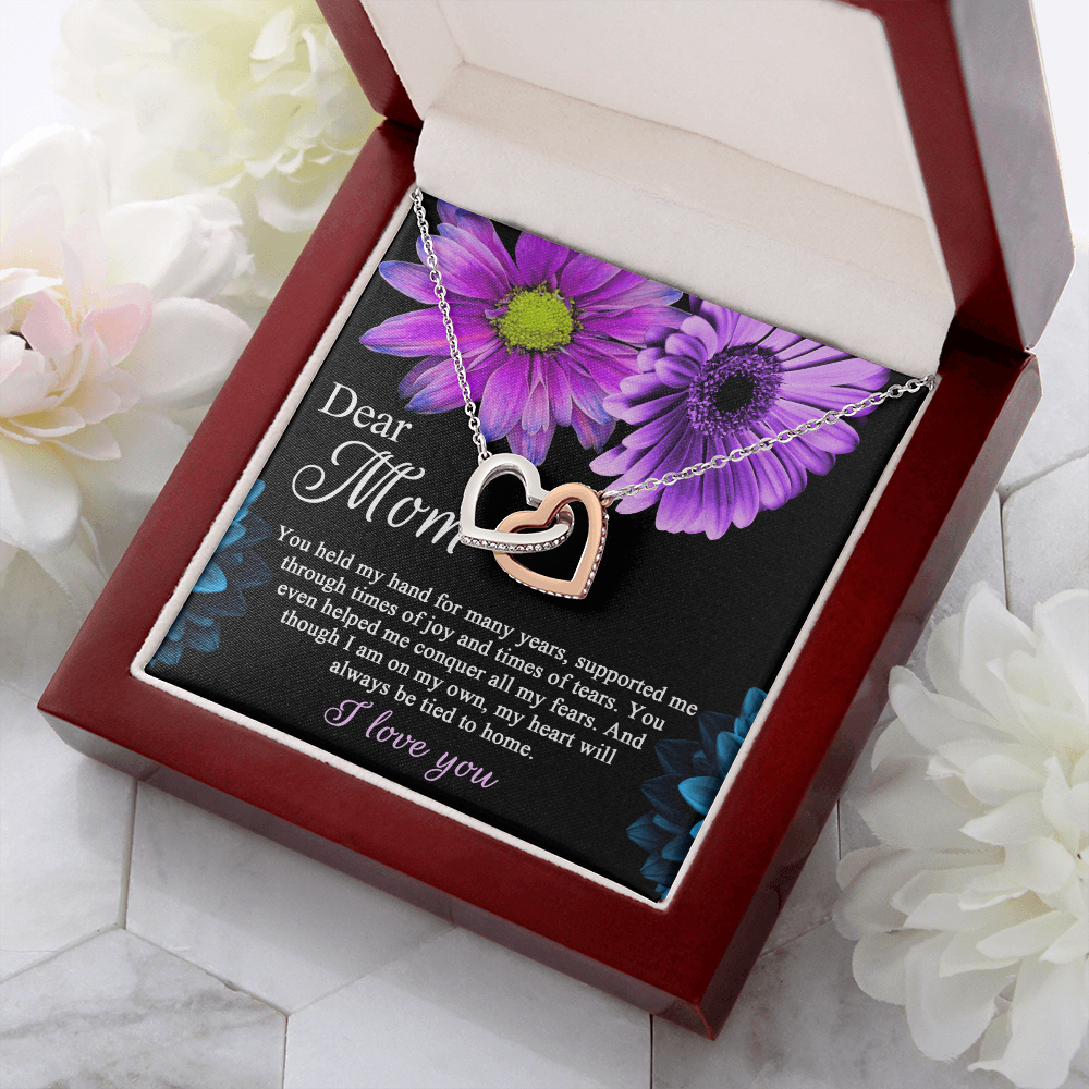 Dear Mom Necklace, To The Best Mom In The World Necklace, Christmas Gifts For Hispanic Mom, Birthday Mom From Daughter