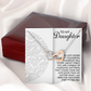 To My Daughter Necklace, To My Daughter From Mom, Fathers Day Gifts From Daughter Necklace, Valentines Gift Daughter From Dad
