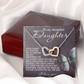 To My Beautiful Daughter Necklace, Daughter Necklace From Daddy Heart, My Daughter Is My Valentine, Father Daughter Gifts Necklace