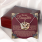 To My Daughter Necklace, Daughter Gifts From Both Parents, Valentine Gift To Daughter From Dad, To My Badass Daughter Necklace From Mom
