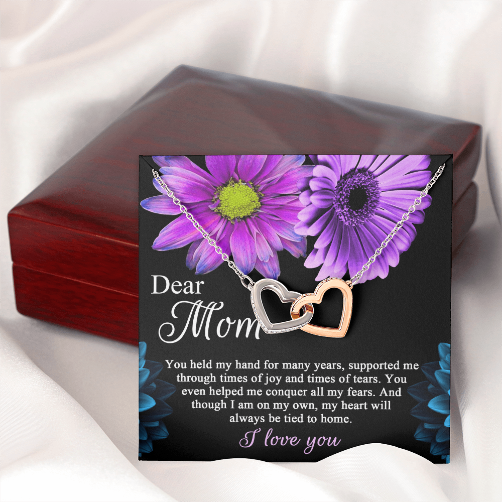 Dear Mom Necklace, To The Best Mom In The World Necklace, Christmas Gifts For Hispanic Mom, Birthday Mom From Daughter