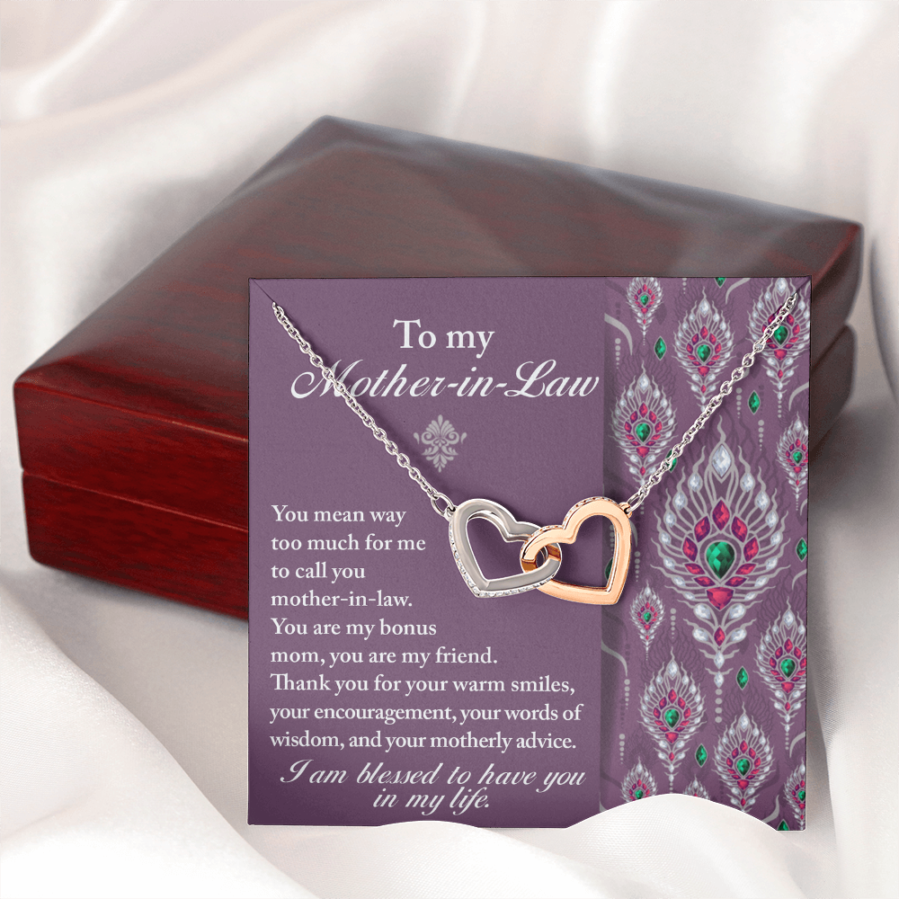 To My Mother-In-Law Necklace, Gifts For Mother In Law Birthday, Mothers Day Gift For Mother Inlaw, Mother In Law Valentines Gifts