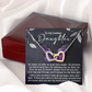 To My Badass Daughter Necklace, Necklace For My Daughter, Mom And Daughter Gifts, Necklaces For Daughter From Dad