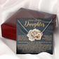 To My Lovely Daughter Necklace, Love Is All We Need Necklace, Dad And Daughter Necklaces, Proud Of Daughter Gifts From Mom