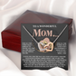 To A Wonderful Mom Necklace, Sentimental Gifts For Mom From Son, Mothers Day Jewelry Mom, Christmas Gifts For Mom In Spanish