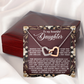 To My Beautiful Daughter Necklace, To My Daughter Necklace From Dad, Mother Daughter Gifts From Mom, To My Daughter Necklace From Mom