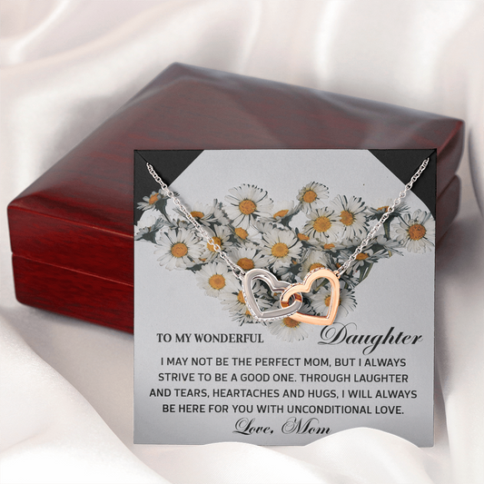 To My Wonderful Daughter Necklace, Daughter Gifts From Mom Unique, Mother Daughter Necklace, My Daughter Gifts From Mom