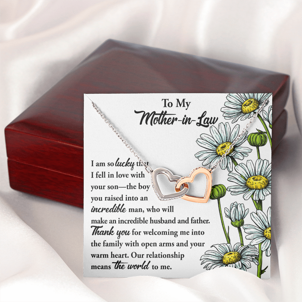 To My Mother-In-Law Necklace, Gift To Mother In Law From Bride, Mother In Law Gifts From Daughter In Law Funny, Gift Ideas Mother In Law