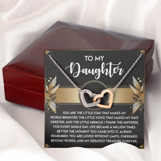 To My Daughter Necklace, For My Daughter Necklace, Mother Day Gifts For Daughters Adult, For My Daughter From Mom