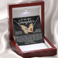 To My Dear Daughter Necklace, Necklace For Daughter From Mom, Graduation Gift For Daughter, Necklace For My Daughter