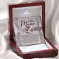 To My Wonderful Mom Necklace, Xmas Gift For Mom From Son, Jewelry Mom From Daughter, Mothers Day Gifts For Mom Spanish
