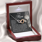 To My Mom Necklace, Message Card Birthday Necklace, Mom Gift Sterling Silver Necklace, Mothers Day Necklace Mom