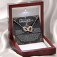 To My Daughter Necklace, For My Daughter From Dad, Daughter Gift From Dad, Daughter Necklaces From Mom