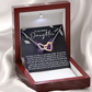 To My Badass Daughter Necklace, Necklace For My Daughter, Mom And Daughter Gifts, Necklaces For Daughter From Dad