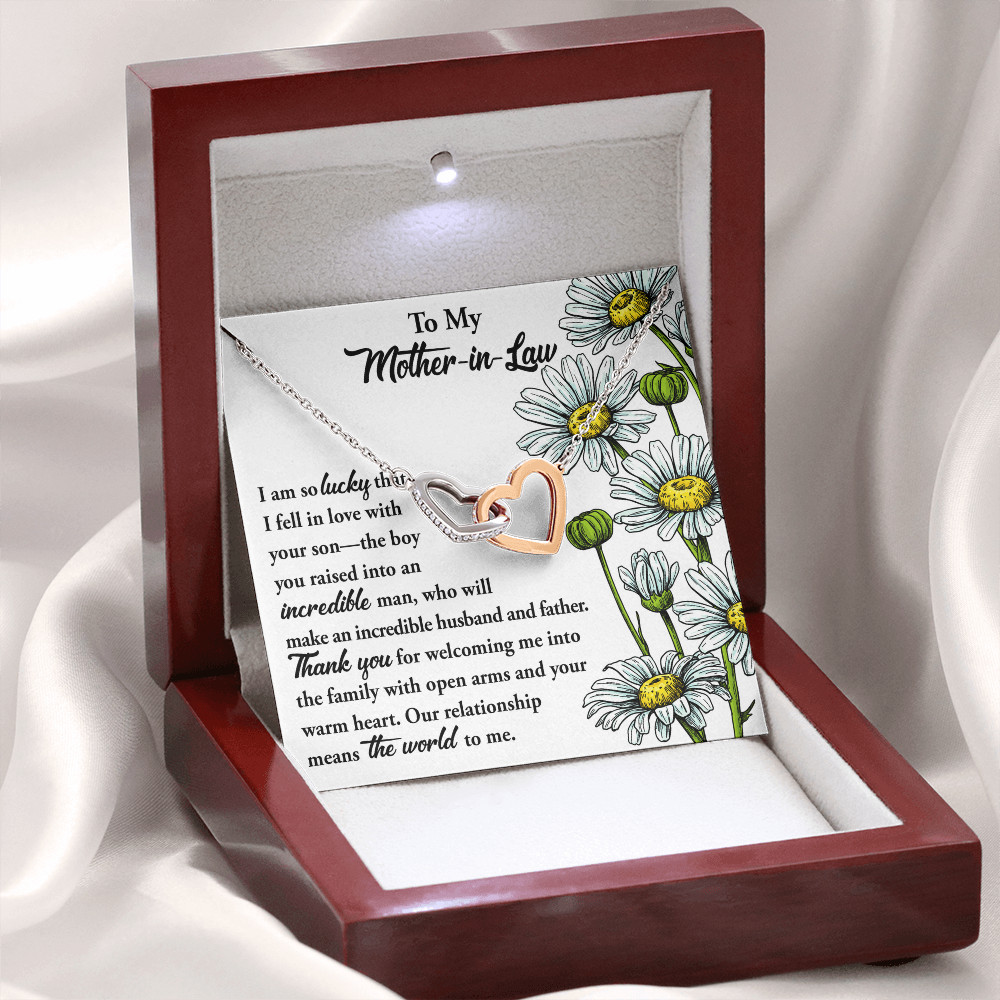 To My Mother-In-Law Necklace, Gift To Mother In Law From Bride, Mother In Law Gifts From Daughter In Law Funny, Gift Ideas Mother In Law
