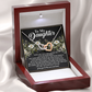 To My Daughter Necklace, Daughter Necklace From Mom And Dad, Dad To Daughter Necklace, Daughter Necklace From Mom And Dad