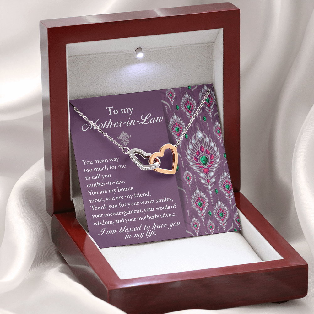 To My Mother-In-Law Necklace, Gifts For Mother In Law Birthday, Mothers Day Gift For Mother Inlaw, Mother In Law Valentines Gifts